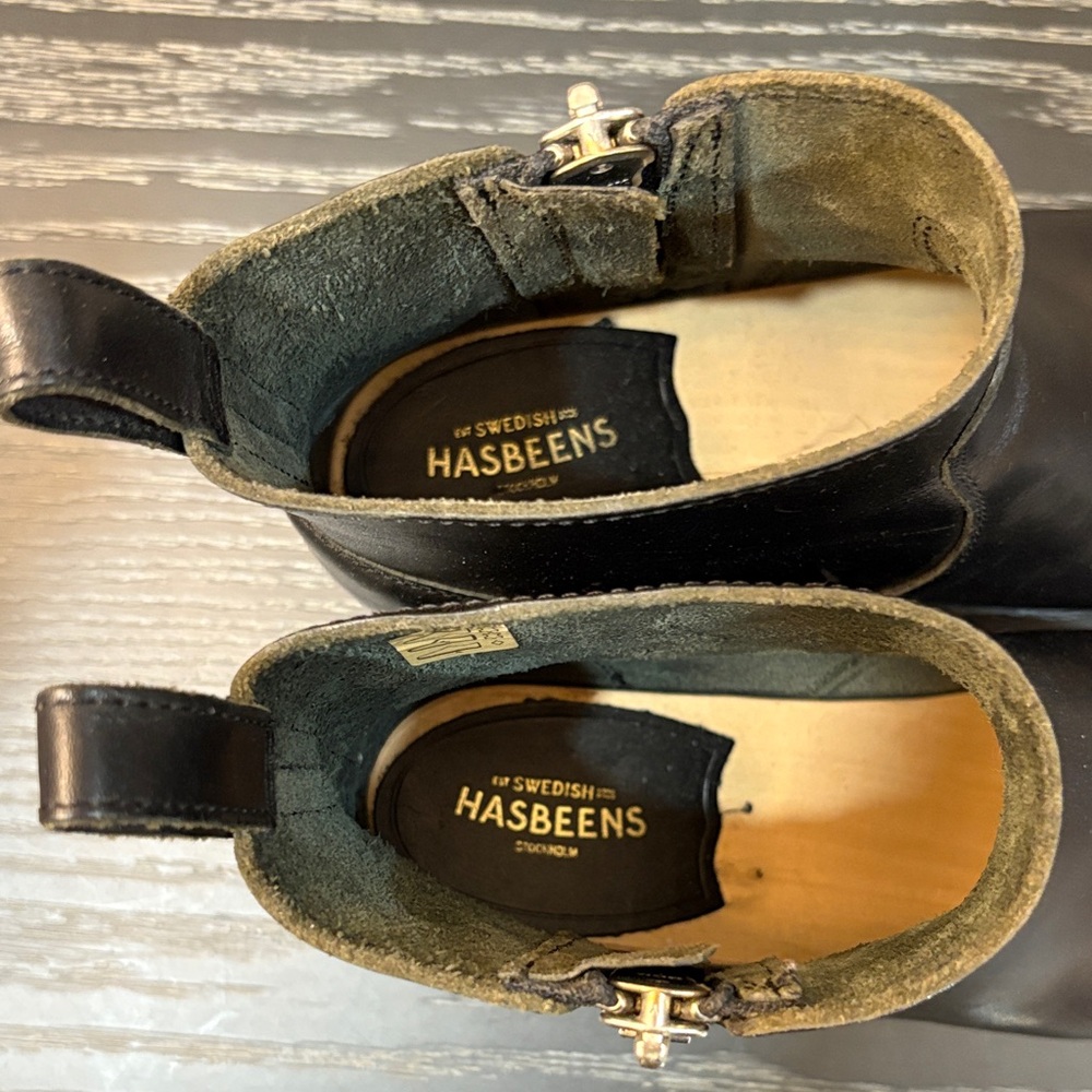Swedish Hasbeens Zip It Emy Ankle Boots - Picture 2 of 9